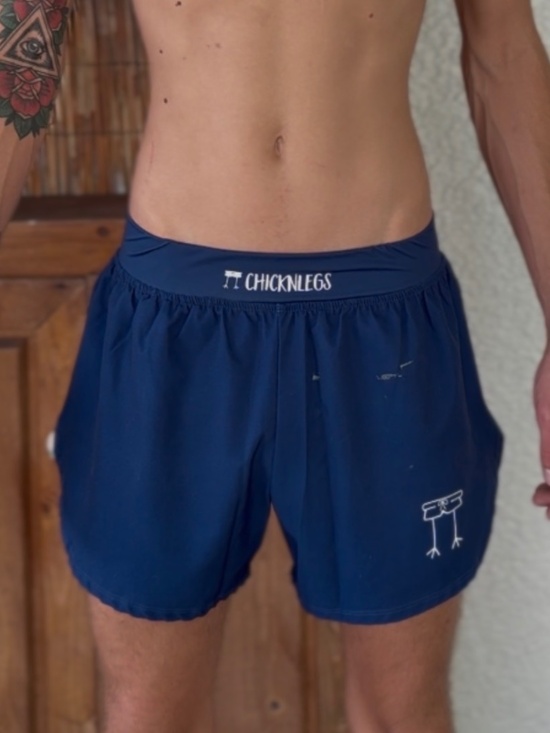 Chicknlegs Other - ChicknLegs Navy Split Running Shorts Men’s S Flawed